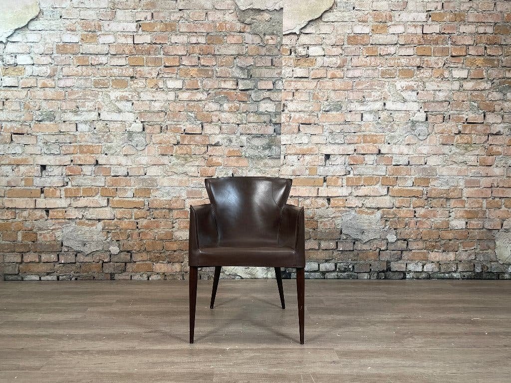 Matteo Grassi Vela Stoelen Set van 4 – Bruin | Carlo Bartoli, Ophalen, Bruin, Design, Hout