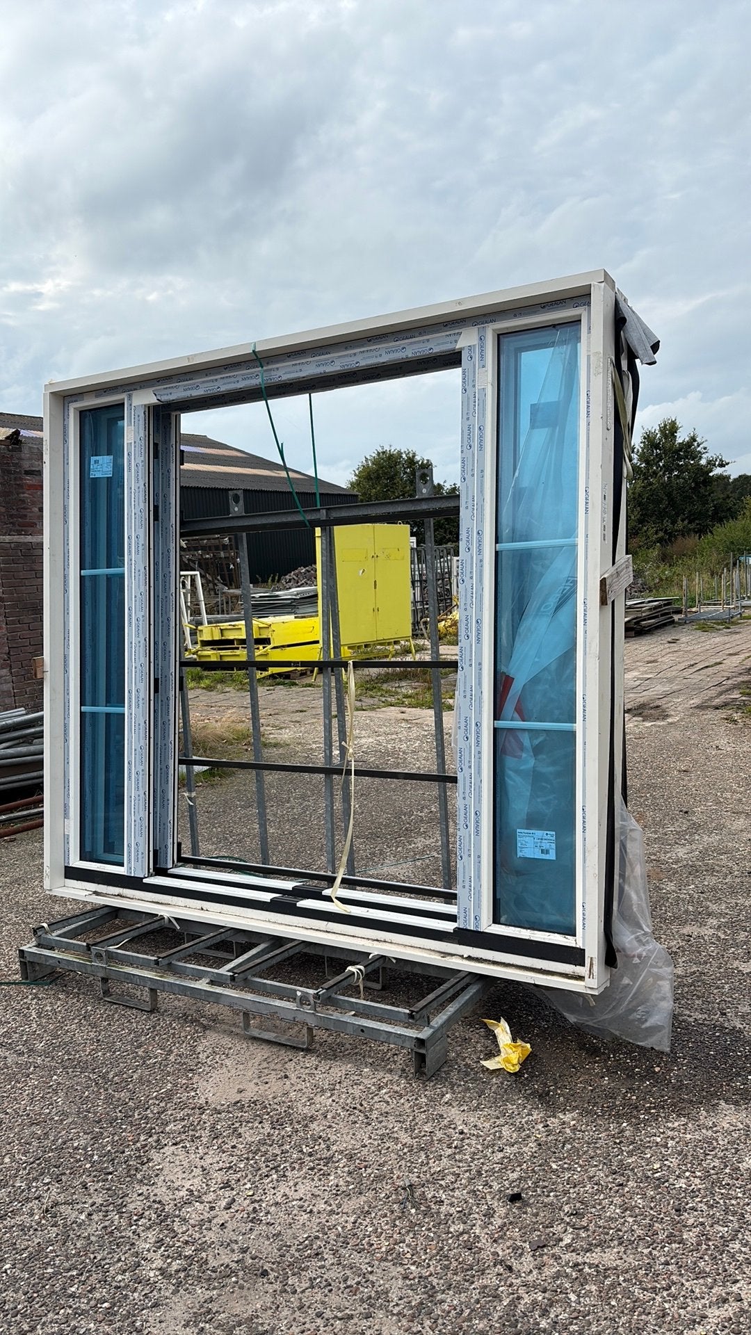 Tuindeuren, Doe-het-zelf en Verbouw, 75 tot 150 cm, Kunststof, Deurkozijn, Ophalen of Verzenden