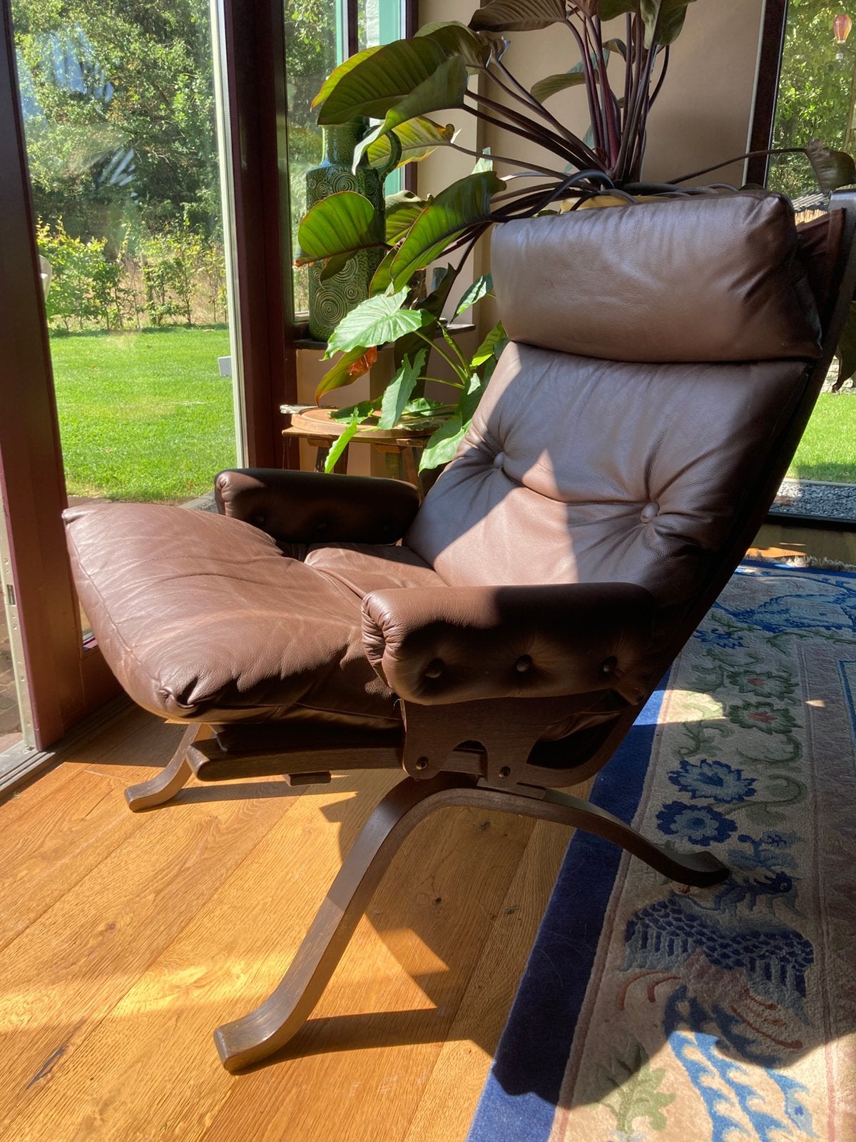 Vintage noorse loungestoel , in stijl van Ingmar Relling, Ophalen, Gebruikt, Scandinavisch vintage design