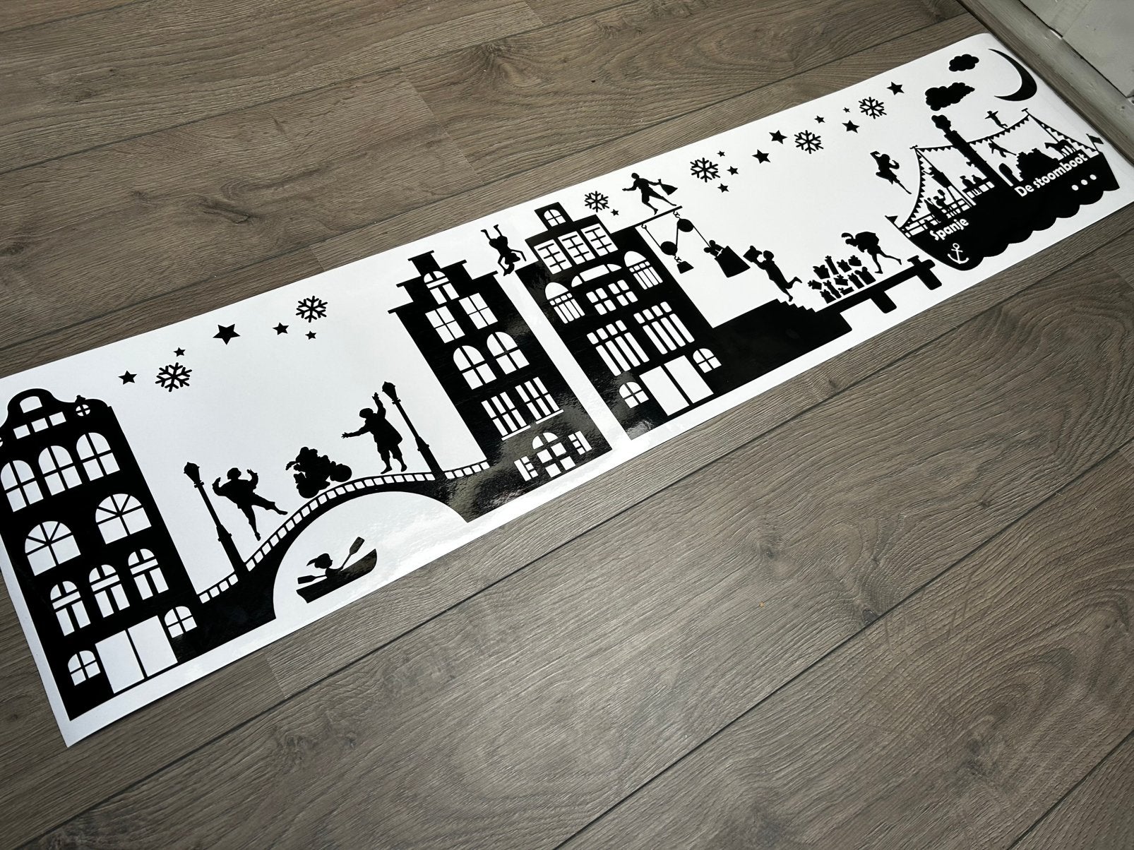Herbruikbare raamstickers sinterklaas haven, Ophalen of Verzenden, Nieuw