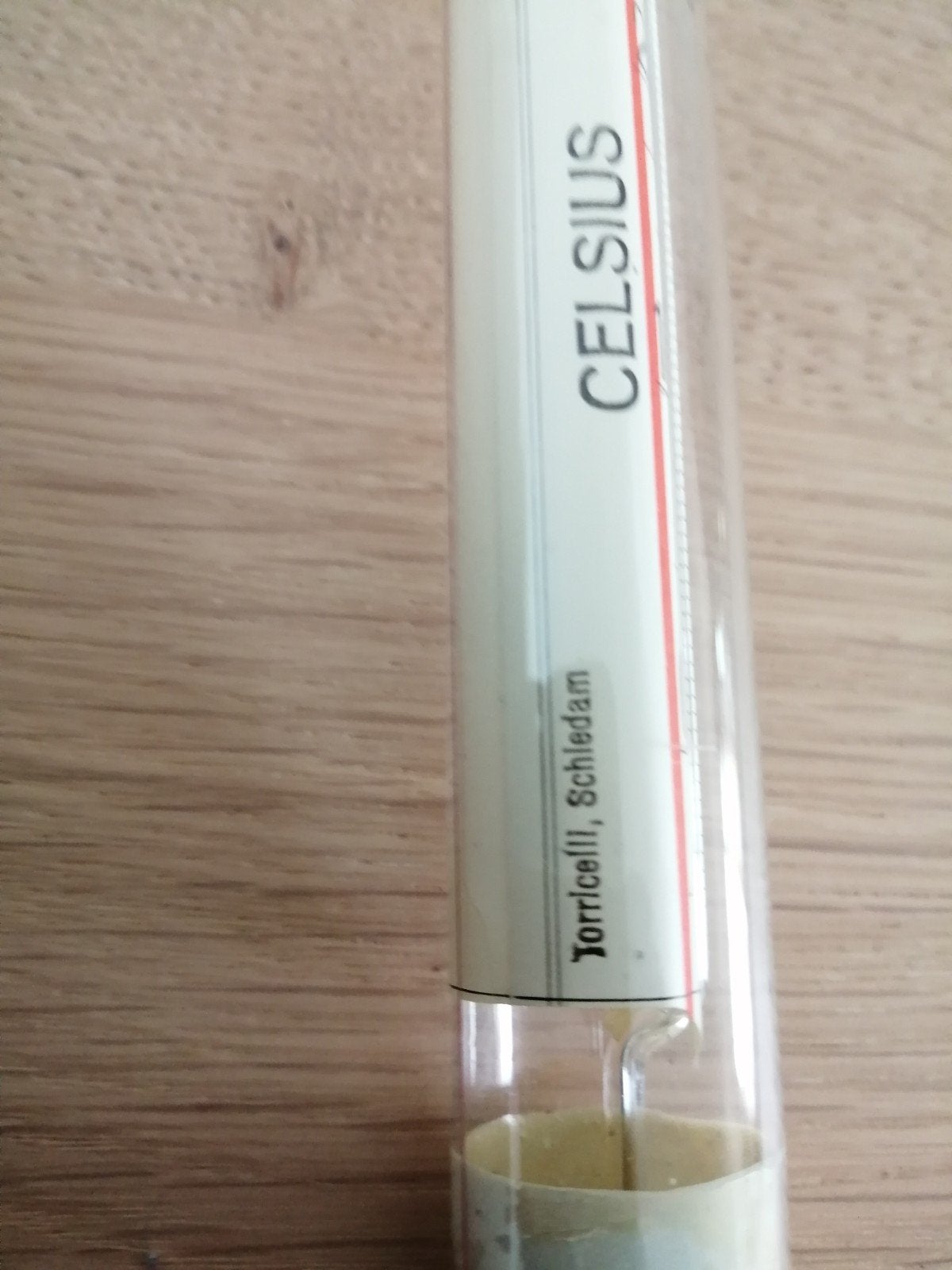 Losse torricelli thermoter in topstaat verkerend 42 cm lang., Draadloos, Gebruikt, Glas, Ophalen of Verzenden