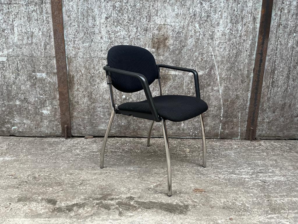 Partij nieuwe zwarte stoelen / vergaderstoelen / conferentie, Zwart, Nieuw, Ophalen of Verzenden, Stof