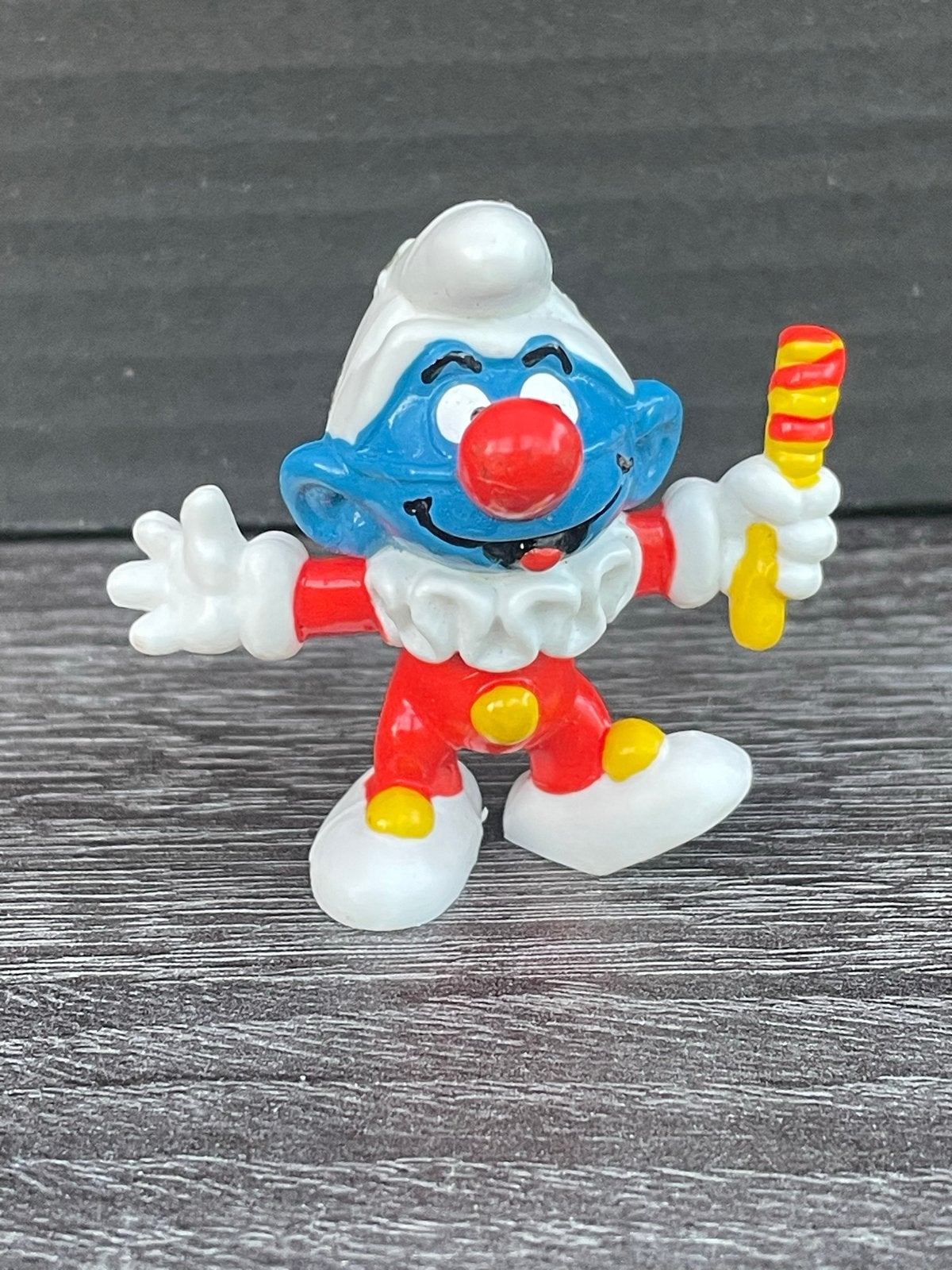Smurf McDonald's Happy Meal Figuurtje Clown Smurf, Ophalen of Verzenden, Gebruikt, Overige Smurfen, Poppetje, Figuurtje of Knuffel