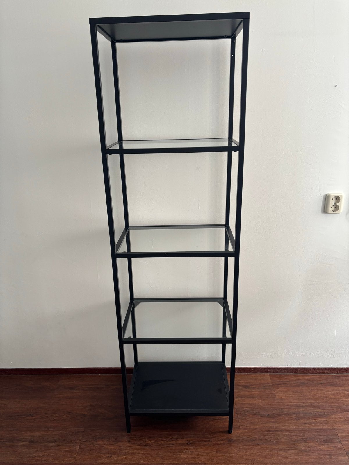 IKEA VITTSJÖ Stellingkast open glazen kast 51x175 cm, Ophalen, Zo goed als nieuw