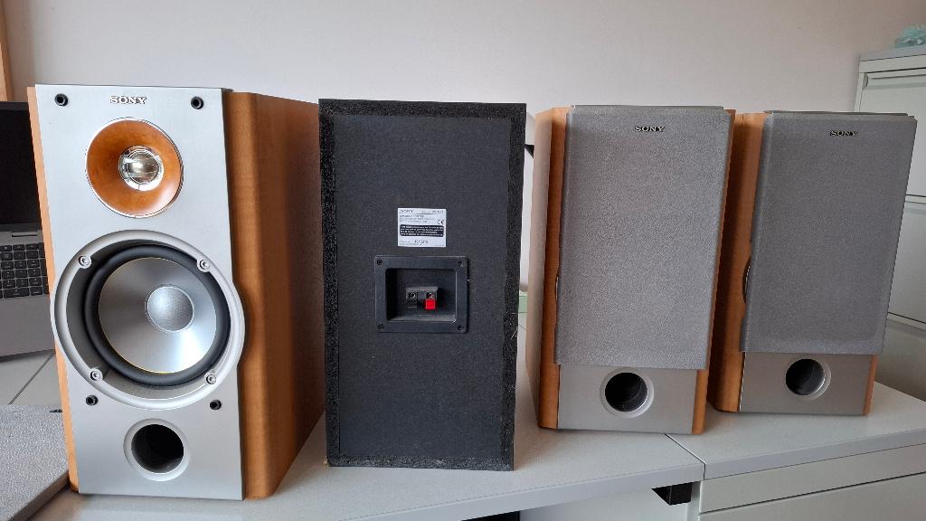 4 stuks Sony SS-NX1 luidsprekers, Ophalen, Zo goed als nieuw, 60 tot 120 watt, Sony