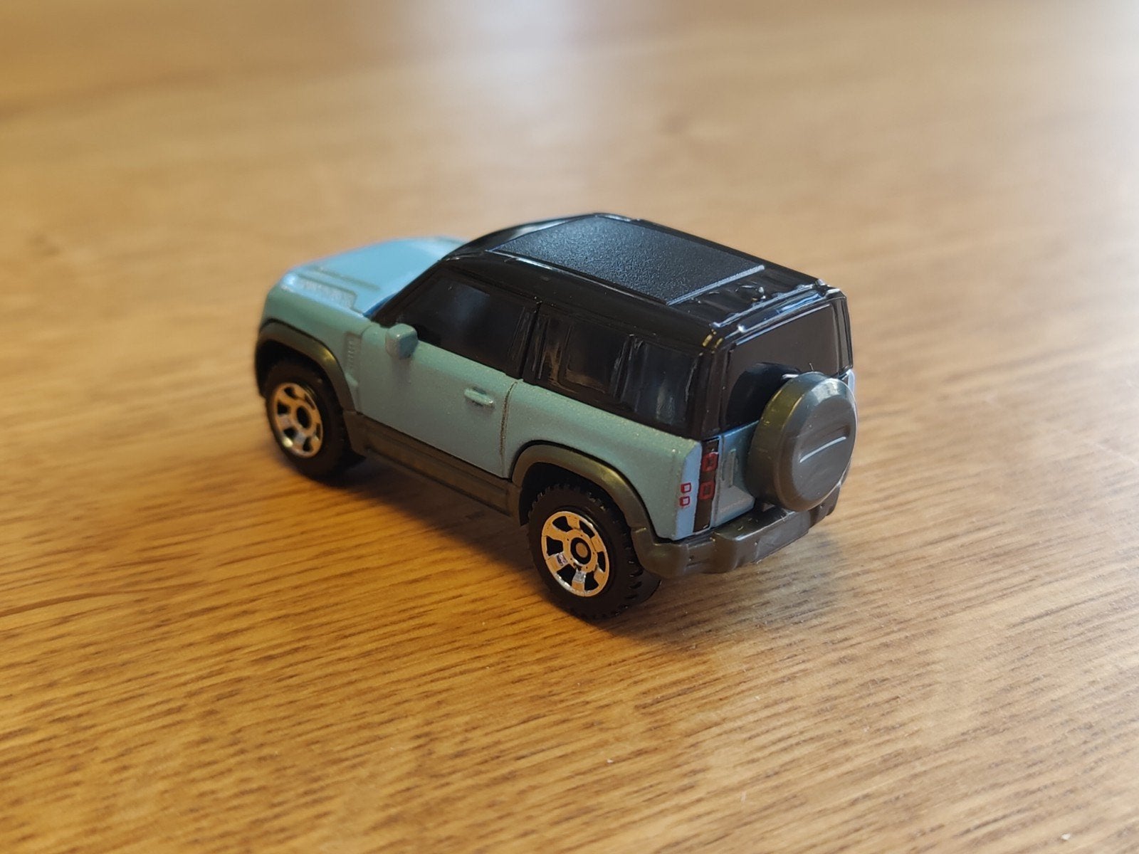 Matchbox Land Rover Defender BLAUW, Ophalen of Verzenden, Zo goed als nieuw, Auto