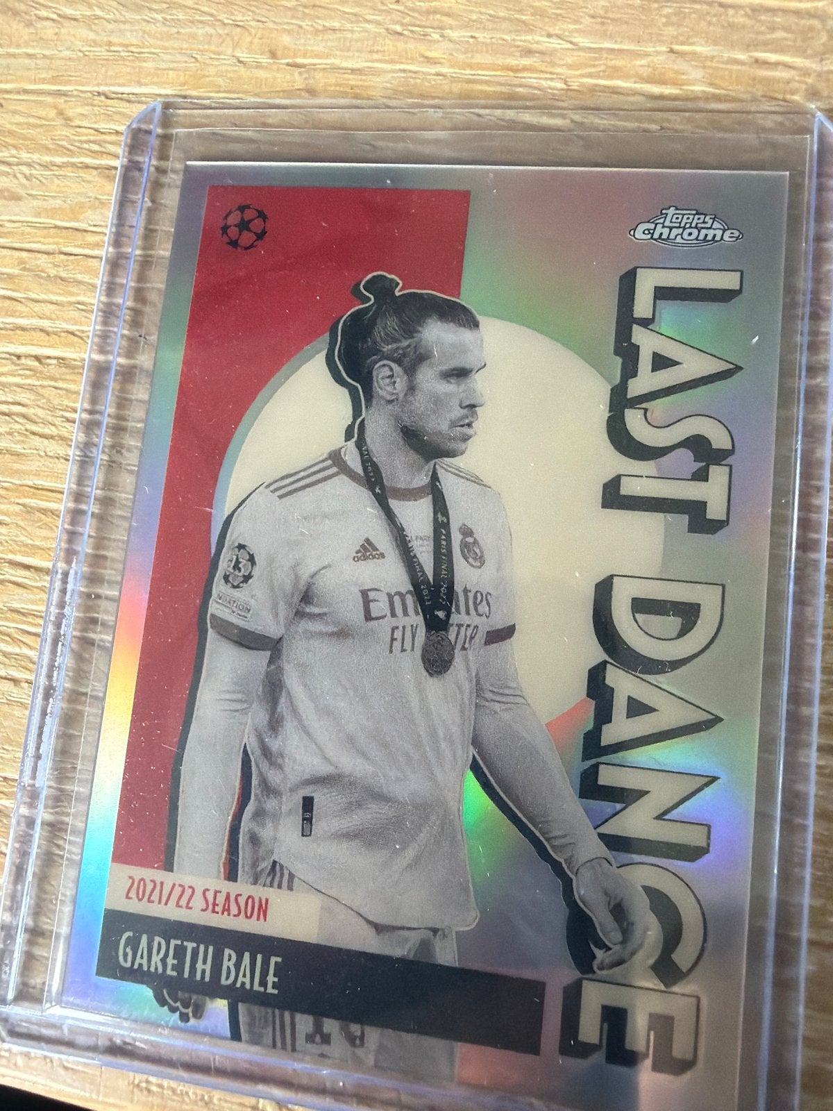 Gareth Bale Topps Chrome Last Dance 2021/22 Spelerskaart, Ophalen of Verzenden, Zo goed als nieuw, Buitenlandse clubs, Spelerskaart