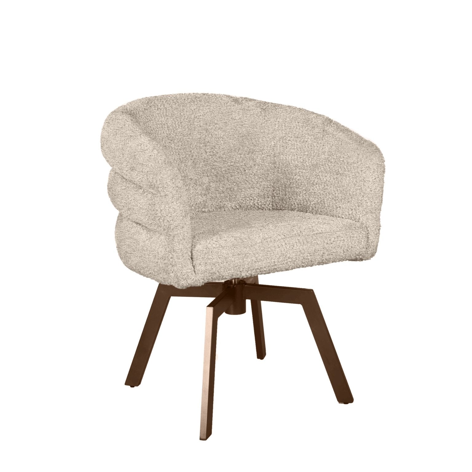 Imola Eetkamerstoel – Nieuw | Beige / Brons, Huis en Inrichting, Stoelen, Ophalen, Zo goed als nieuw, Overige kleuren, Eén