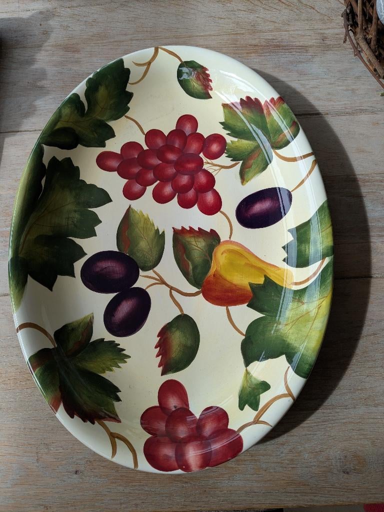 Keramieken Schaal voor fruit bv., Ophalen, Porselein of Keramiek, Schaal, Zo goed als nieuw