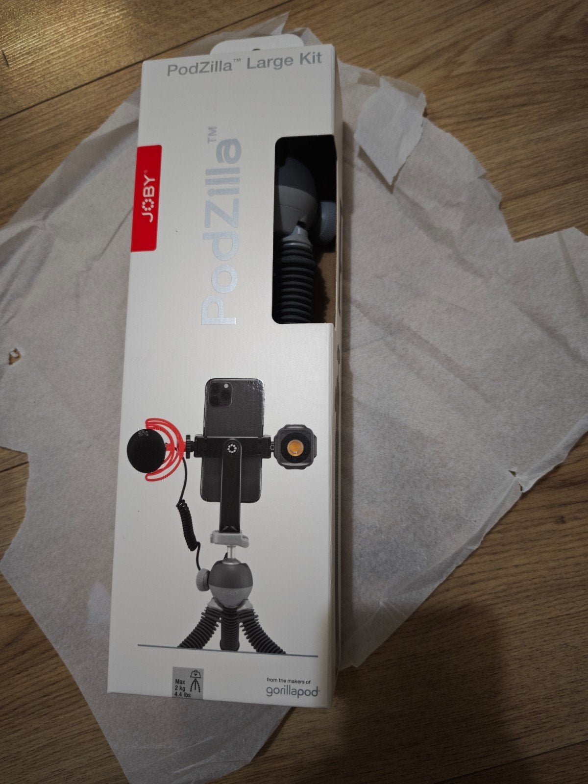 Joby PodZilla Large Kit JB01732-BWW, Joby, 125 cm of minder, Nieuw, Met balhoofd