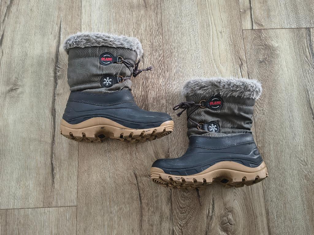 Mooie grijze gevoerde snowboots, laarzen van Olang, 31/32., Ophalen of Verzenden, Onb, Jongen of Meisje, Onb