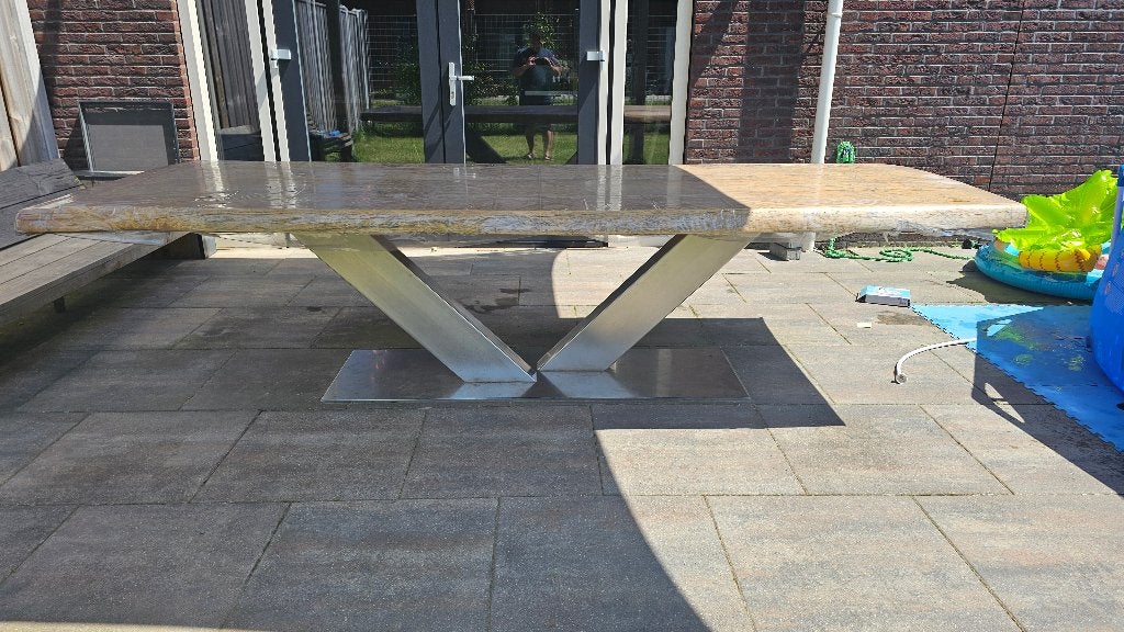 Tafel 3 meter, Huis en Inrichting, Tafels | Eettafels, Ophalen, Gebruikt, 200 cm of meer, Vijf personen of meer