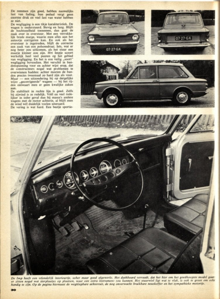 Autovisie test Sunbeam Imp 1968, Ophalen of Verzenden, Gelezen, Overige merken