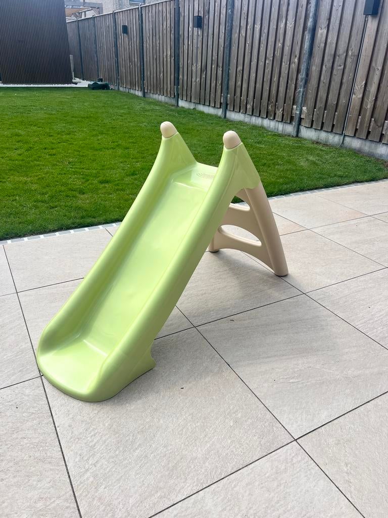 Smoby glijbaan XS lichtgroen beige, Ophalen, Zo goed als nieuw, Glijbaan