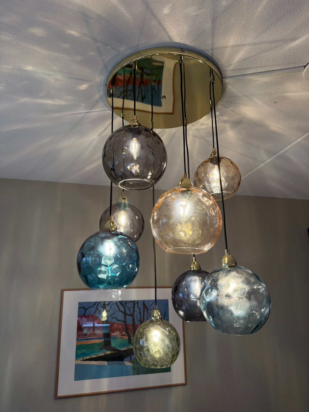 Made Ilaria Bollen Hanglamp, Verzenden, Gebruikt, Glas
