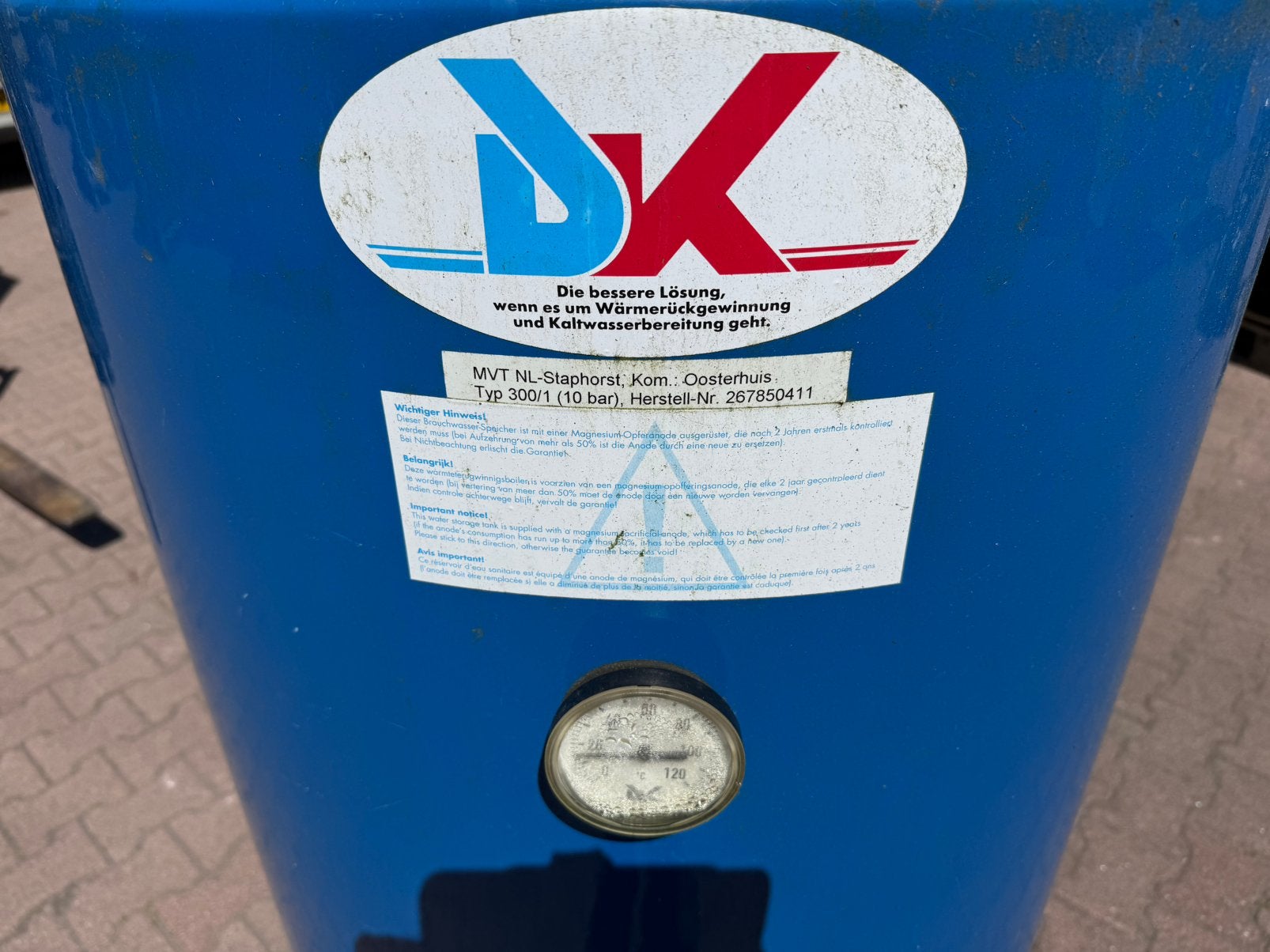 Buffervat  warmteterugwinning 500 ltr., Ophalen, Minder dan 60 cm, Overige typen