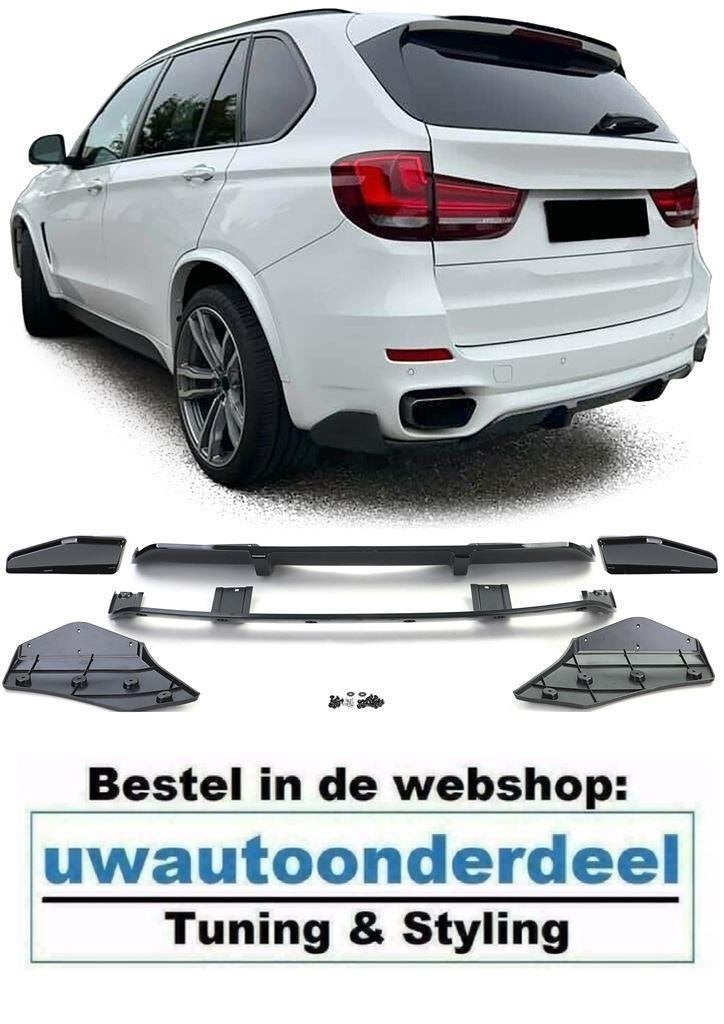 Achterbumper Diffuser glans Zwart Voor Bmw X5 F15 M Pakket