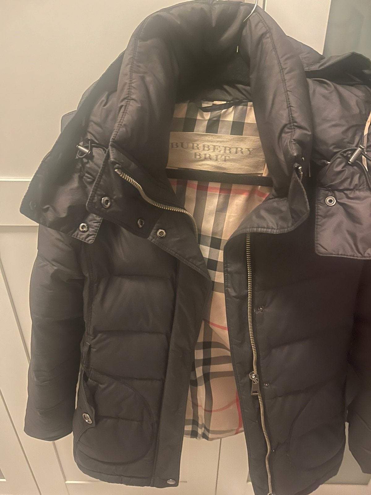 Burberry dames jas, Ophalen of Verzenden, Gedragen, Maat 46 (S) of kleiner, Zwart