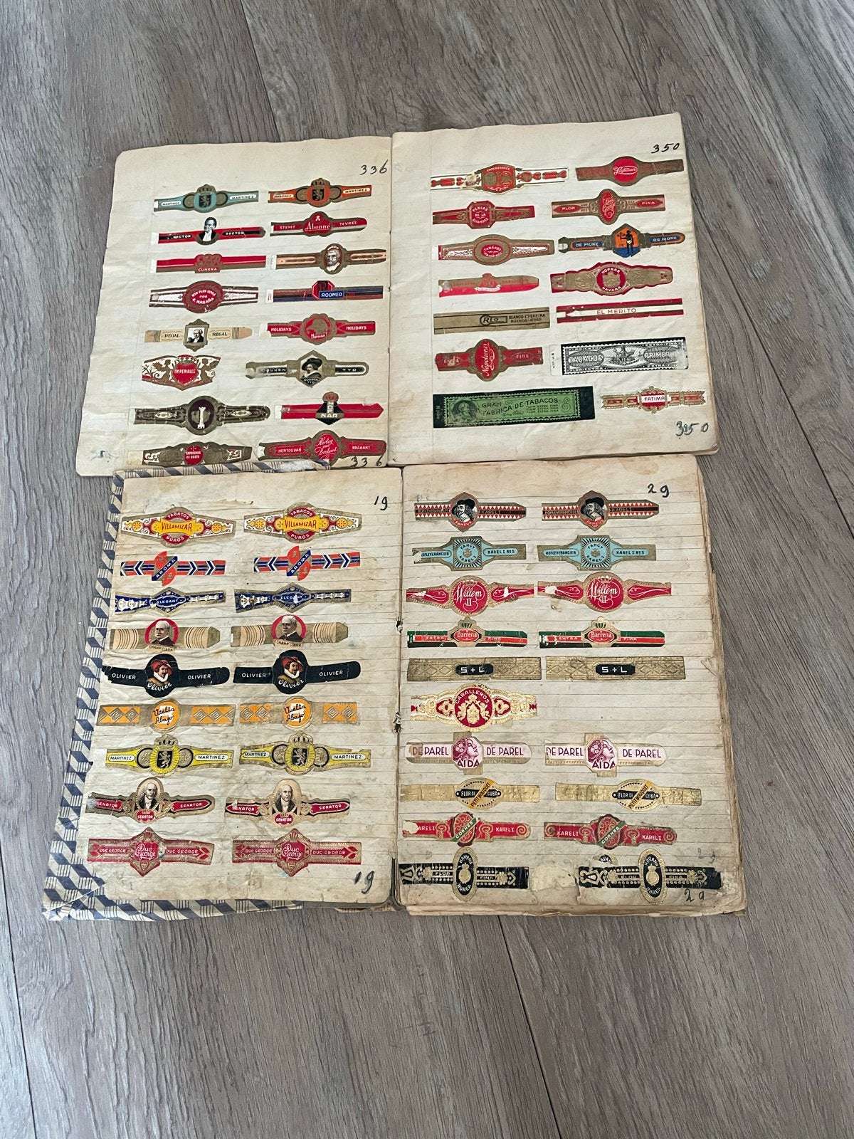 Vintage sigarenbandjes verzameling in albums, Ophalen of Verzenden, Gebruikt, Overige typen
