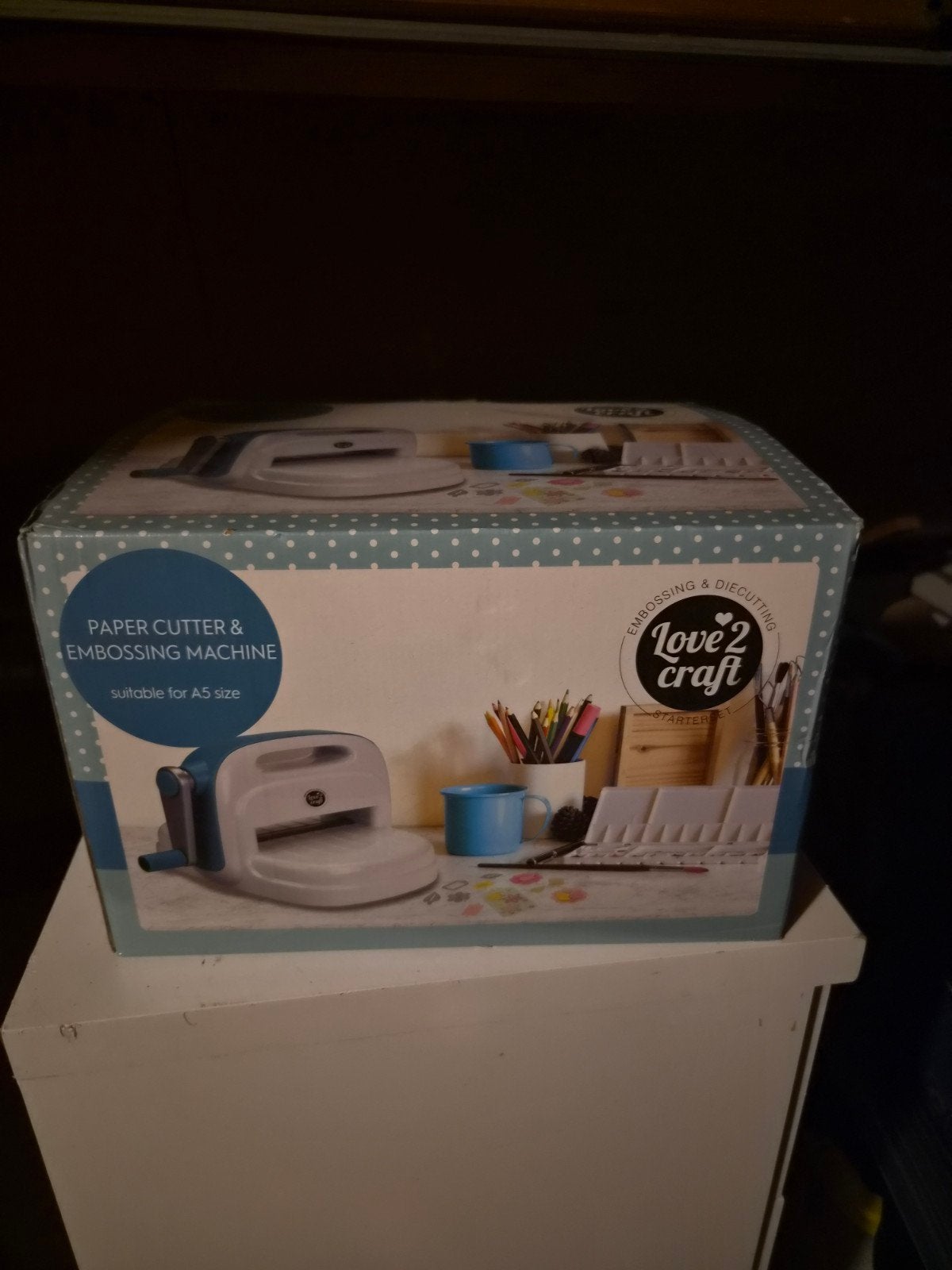 Nieuwe Love2Craft papier snij- en embossingmachine A5, Hobby en Vrije tijd, Ophalen, Nieuw, Meerkleurig, Geschikt voor karton