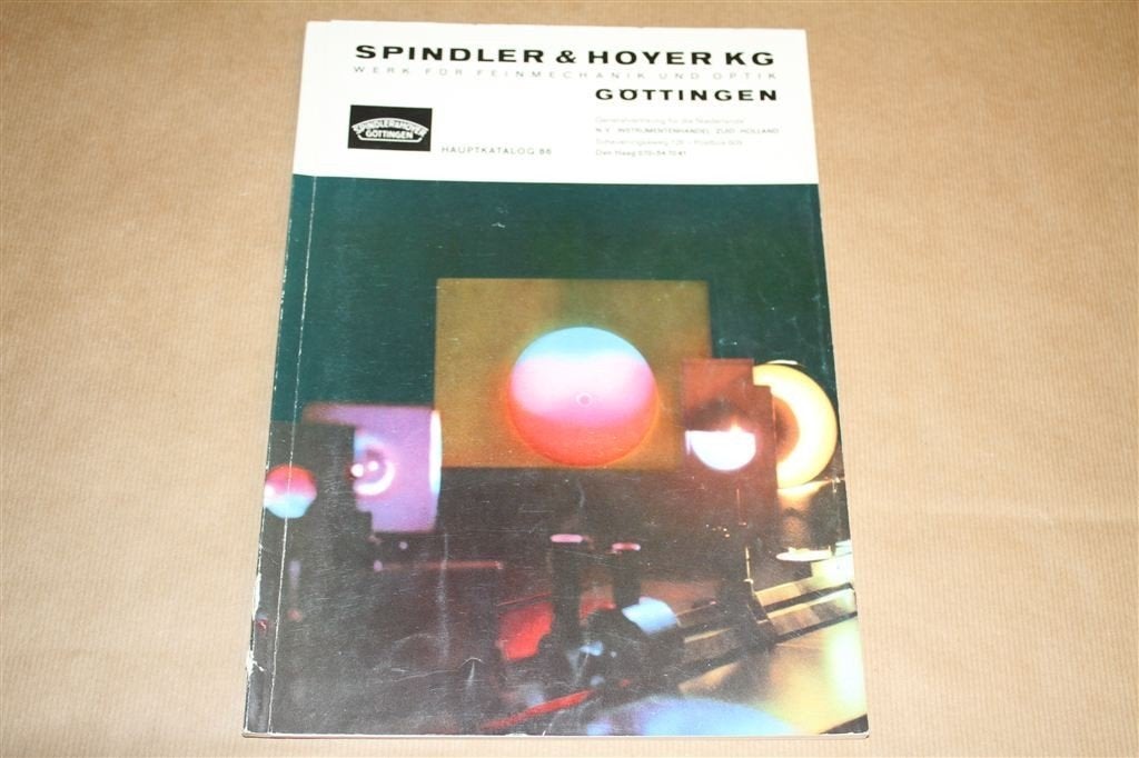 Catalogus Spindler & Hoyer - Meetinstrumenten, optiek ed, Ophalen of Verzenden, Zo goed als nieuw