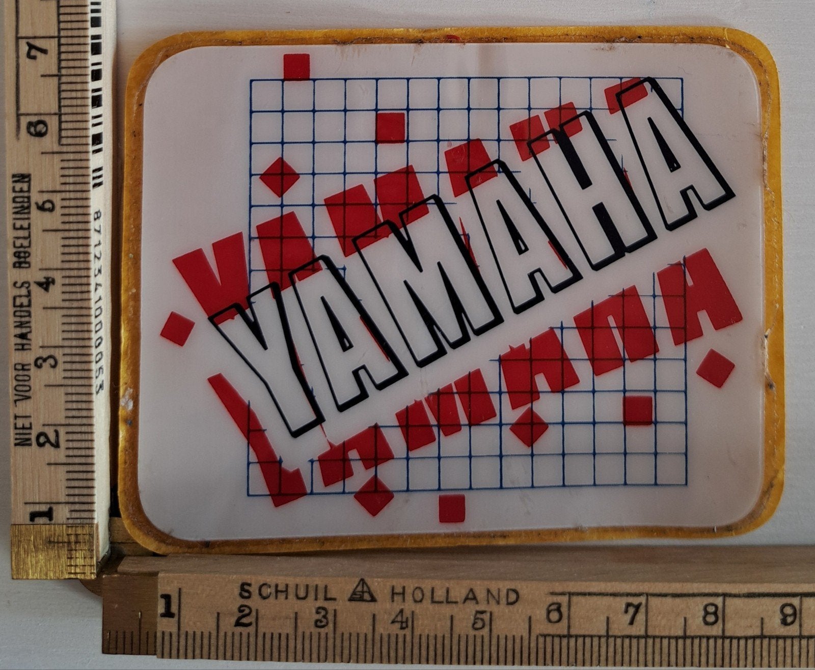 Vintage sticker Yamaha motors motorcross crossmotor logo, Ophalen of Verzenden, Zo goed als nieuw