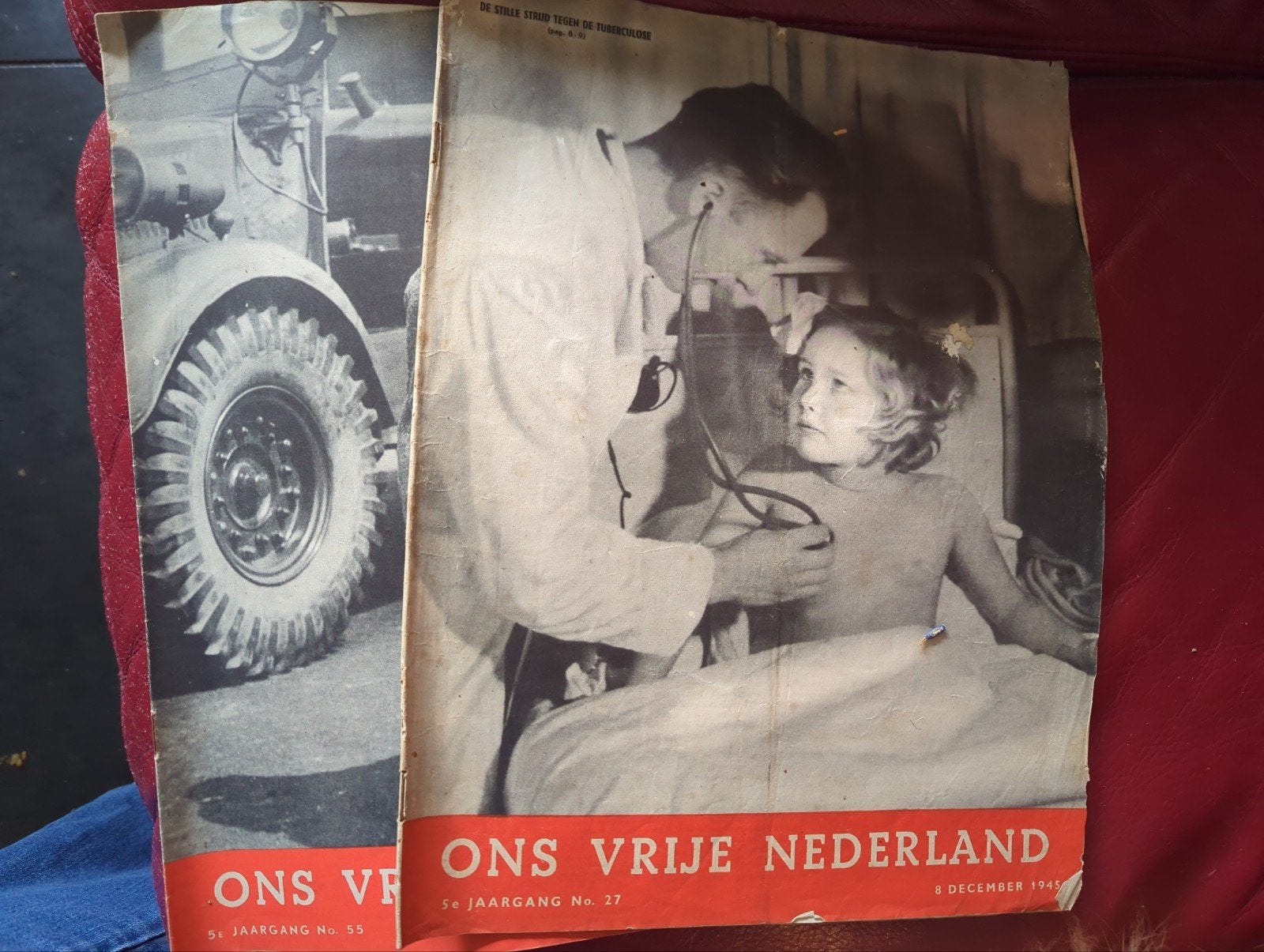 Ons Vrije Nederland - Oude Kranten uit 1945, Ophalen, Gelezen, Krant
