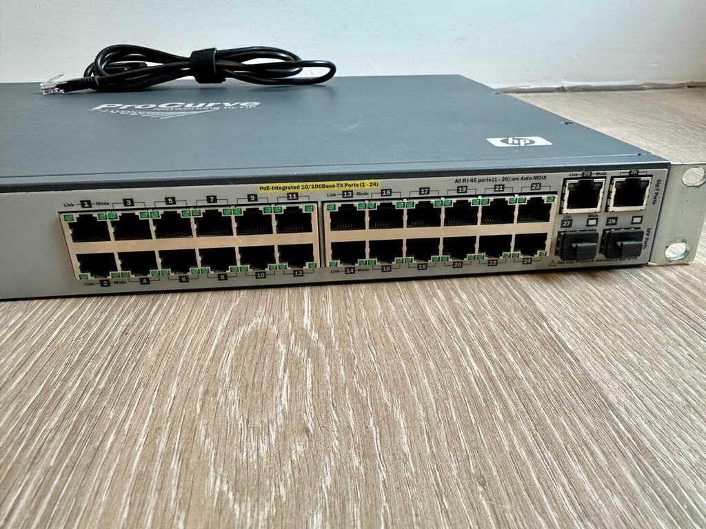 HP ProCurve Switch 2610-24-PWR J9087A PoE Gigabit Switch, Computers en Software, Netwerk switches, Gebruikt, Ophalen of Verzenden