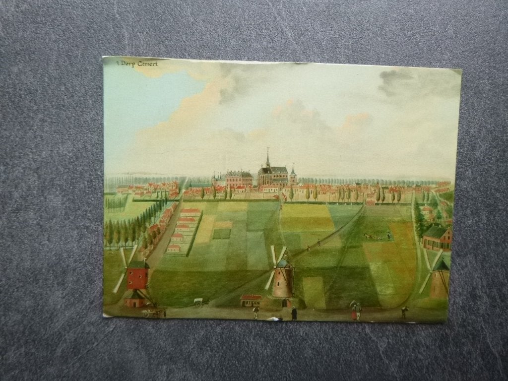 Gemert, olieverf op paneel   kunst, Verzenden, 1980 tot heden, Ongelopen, Utrecht