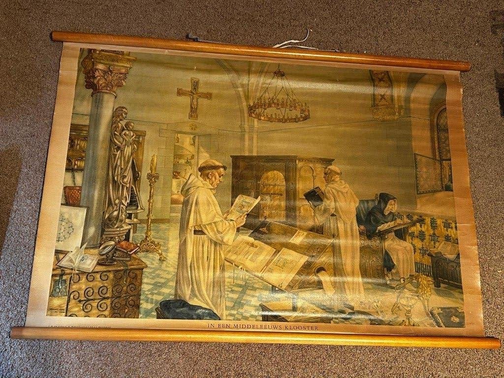 In een middeleeuws klooster, Ophalen of Verzenden, Geschiedenis