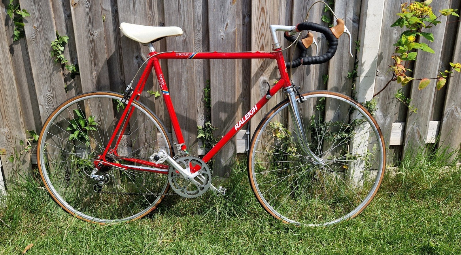 Vintage Raleigh Criterium racefiets 60 cm, 28 inch, Gebruikt, 57 tot 61 cm, Ophalen