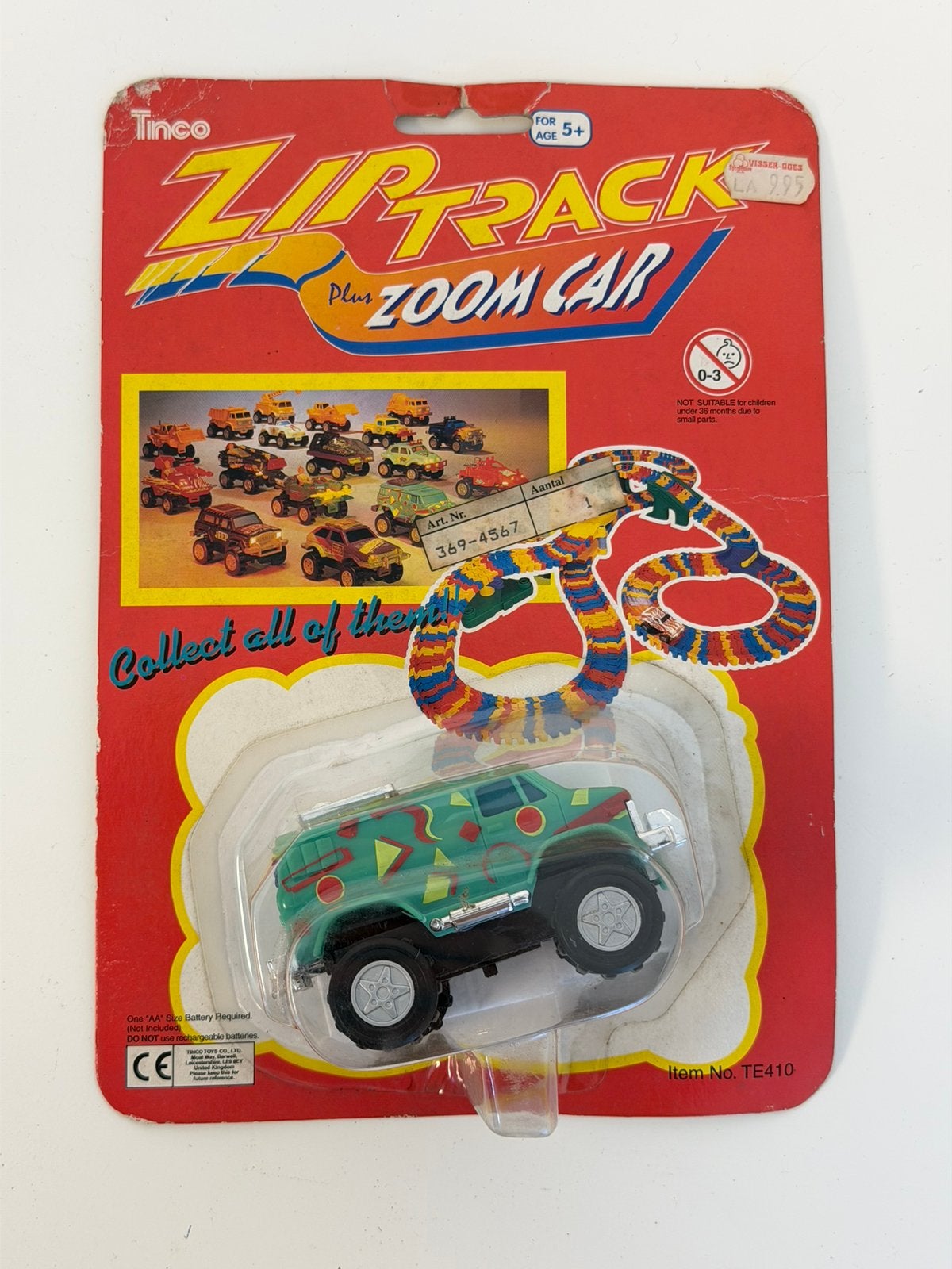 Vintage Tinco Zip Track Zoom Car Jaren 1990 Nieuw Blister, Verzamelen, P, P, P, Nieuw
