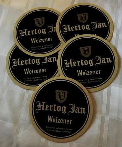 Hertog Jan bierviltjes 13,9 cm Natuurzuiver bier	  112   0, Verzenden, Nieuw, Gebruiksvoorwerp
