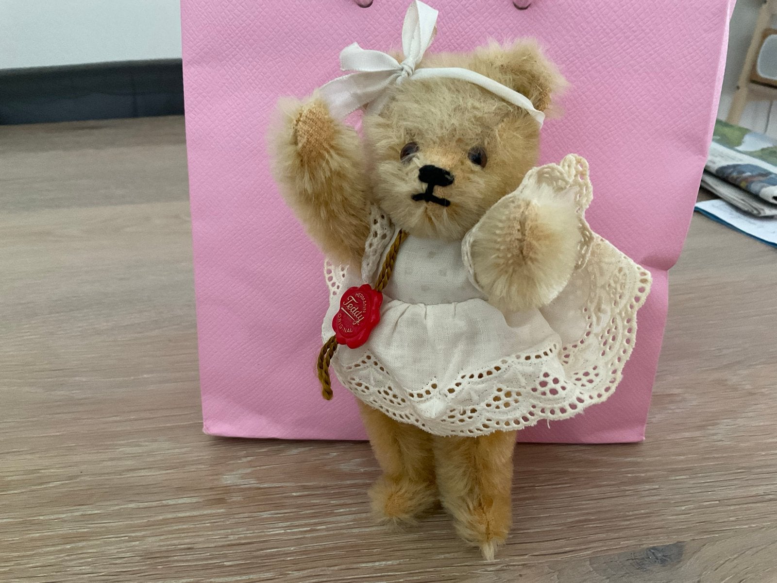 Teddy-Hermann Limited Edition Miniatuur Teddybeer - Nr. 69, Ophalen of Verzenden, Zo goed als nieuw, Stoffen beer