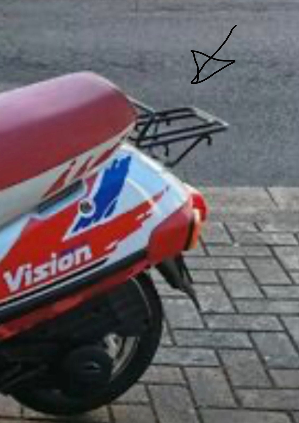 Honda Vision bagagerek GEZOCHT, Fietsen en Brommers, Ophalen, Gebruikt