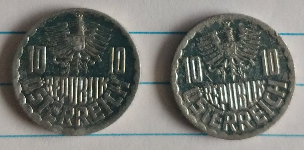 oostenrijkse 1980 en 1982 10 groschen munten, volgnr 73, Ophalen of Verzenden, Oostenrijk, Losse munt