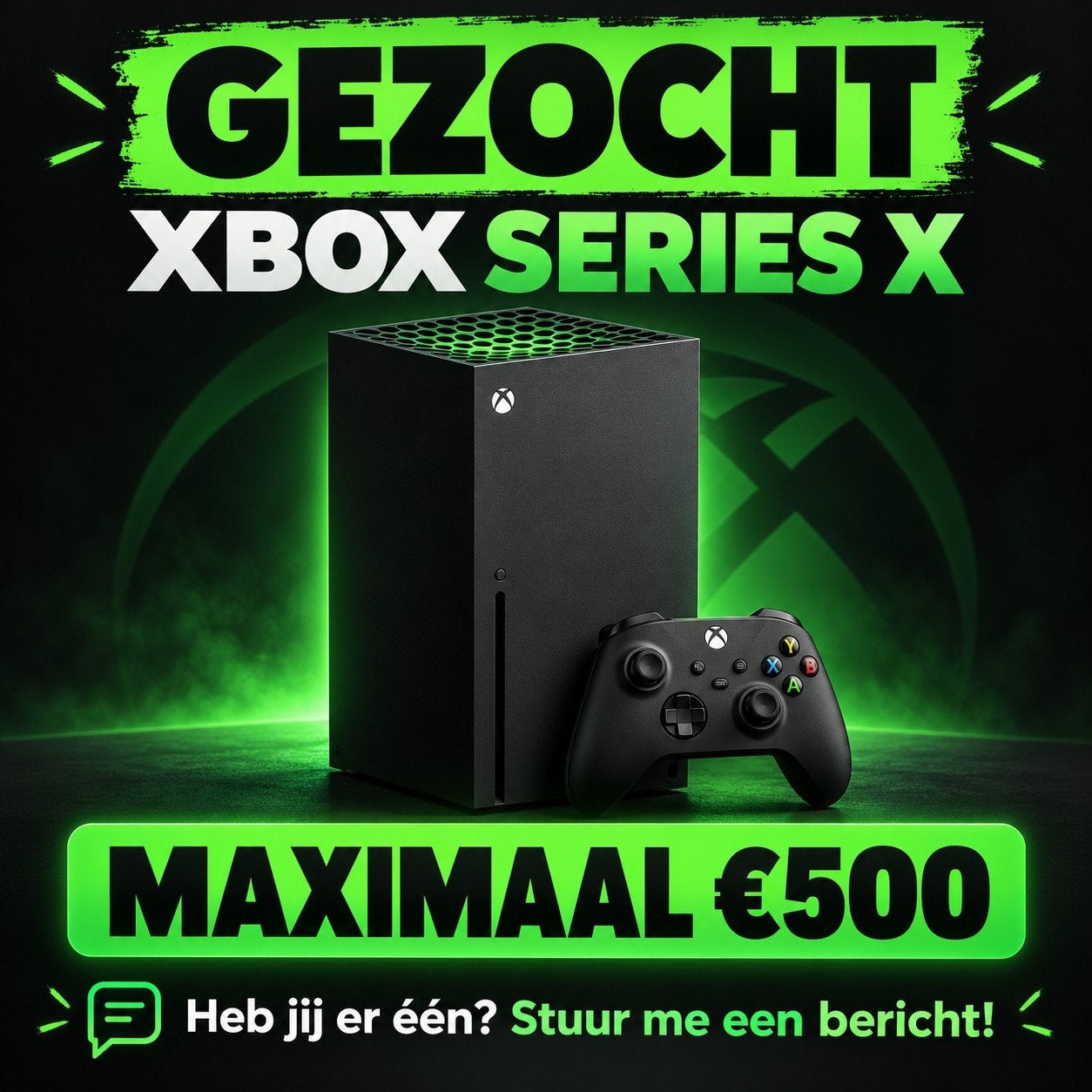 gezocht xbox series X, Ophalen of Verzenden, Zo goed als nieuw, Xbox Series X