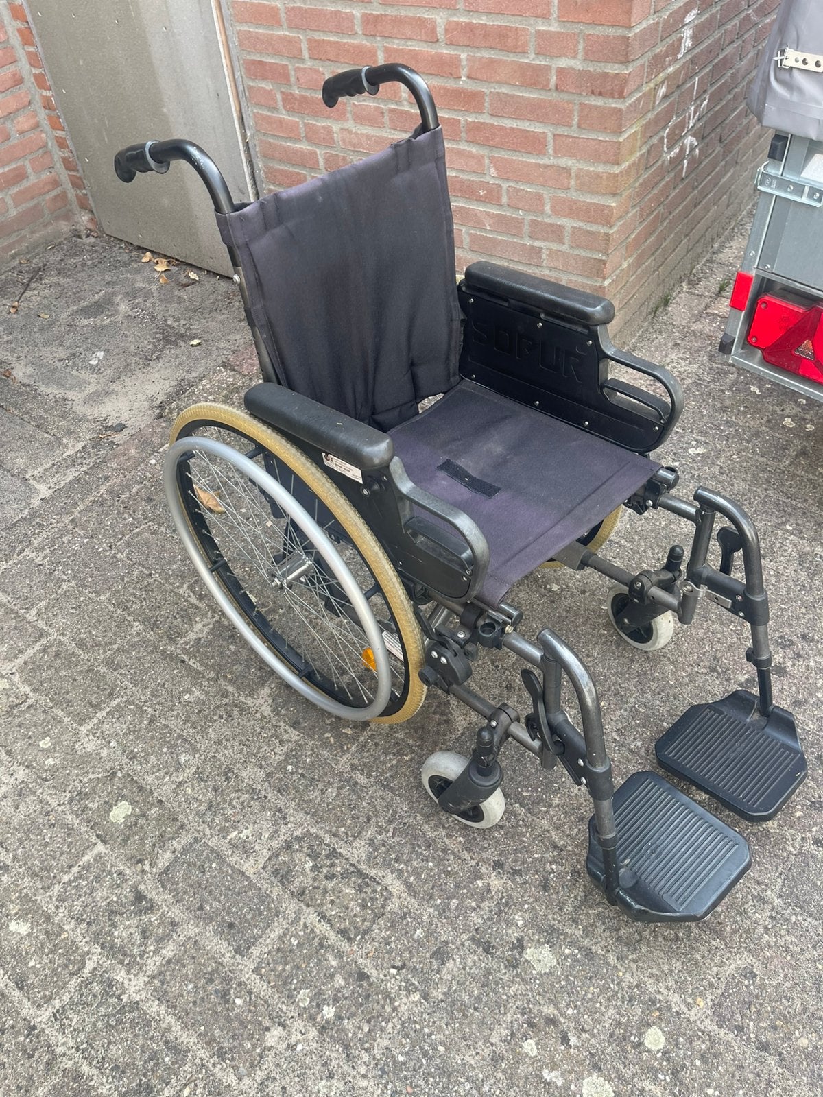 Duwrolstoel, Ophalen of Verzenden, Inklapbaar, Gebruikt, Duwrolstoel