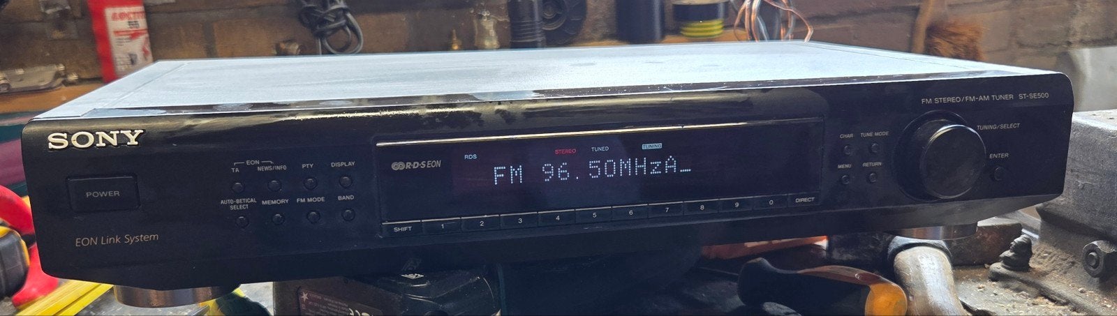 Sony ST-SE500 Stereo RDS Tuner, Audio, Tv en Foto, Ophalen of Verzenden, Gebruikt, Analoog