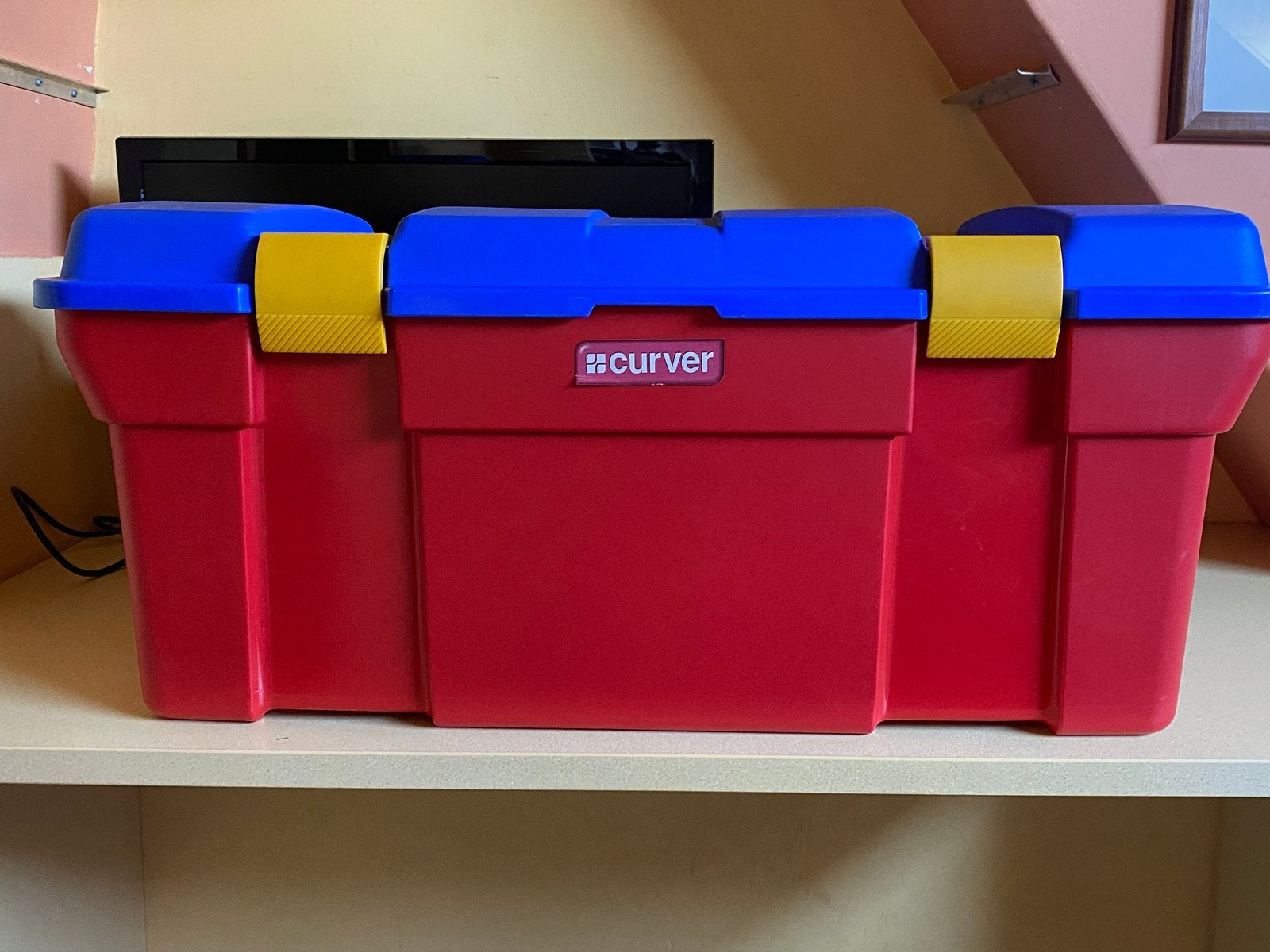 Curver box met deksel., Ophalen, Gebruikt