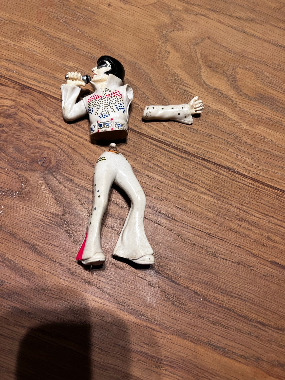 Vintage Elvis Presley beeldje - 17 cm - PLM, Verzamelen, Ophalen of Verzenden, Gebruikt, Pop, Beeldje of Miniatuur