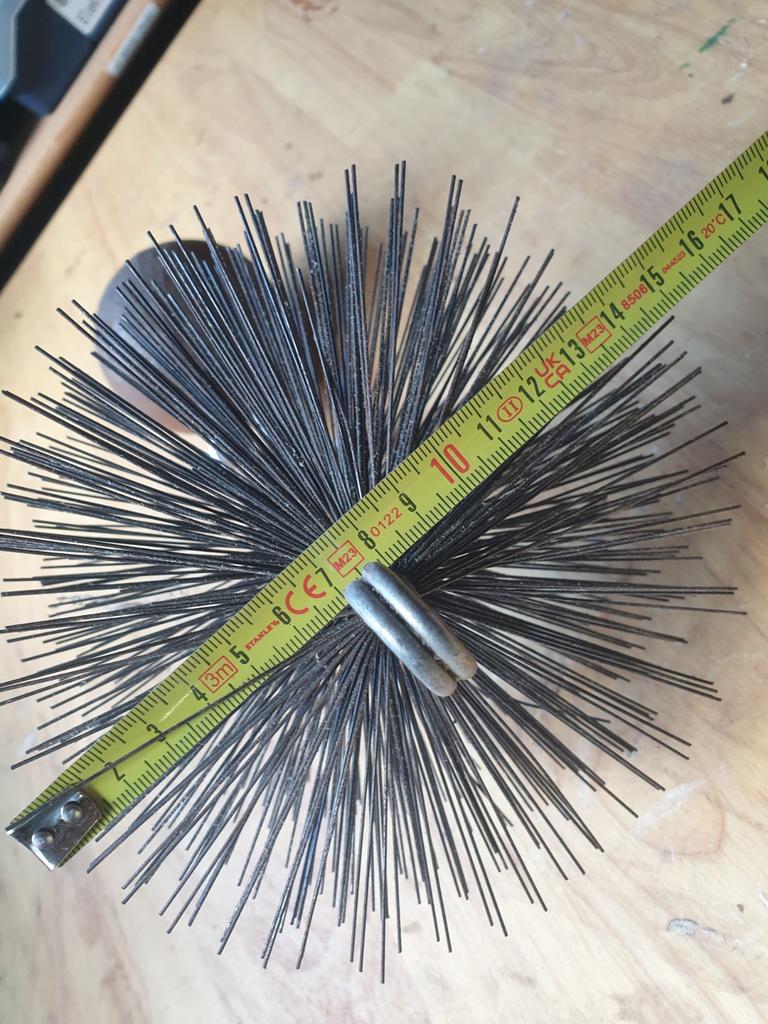 Schoorsteen borstel vegen 15 cm, Ophalen of Verzenden, Hout, Houtkachel