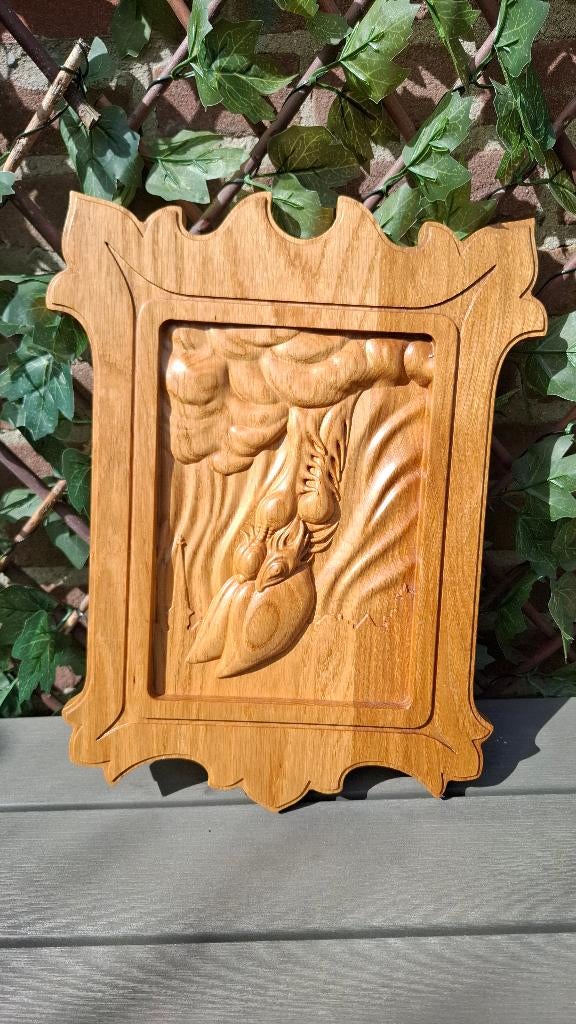 Efteling Villa Volta houtsnijwerk, Verzamelen, Efteling, Ophalen, Beeldje of Poppetje