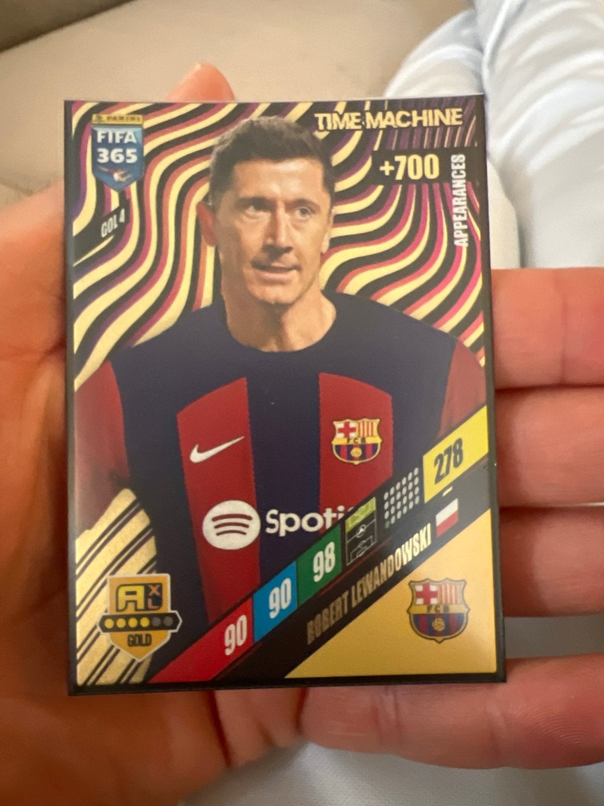FIFA 365 Adrenalyn XL 2023 Robert Lewandowski Time Machine, Verzamelen, Ophalen of Verzenden, Zo goed als nieuw, Buitenlandse clubs