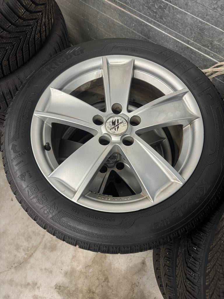 Set velgen met winterbanden voor Audi A5 (mk1), Auto-onderdelen, Banden en Velgen, Gebruikt, Banden en Velgen, 17 inch, Personenwagen