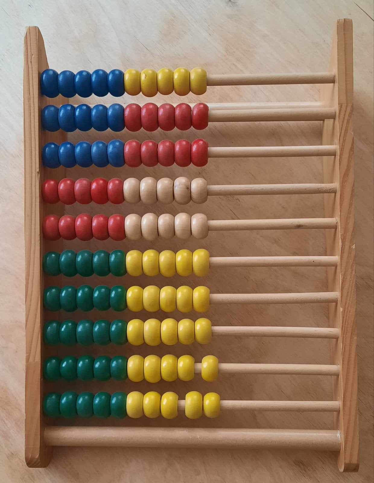 Telraam Massief Hout - 100 Kralen - Educatief Speelgoed, Ophalen of Verzenden, Rekenen
