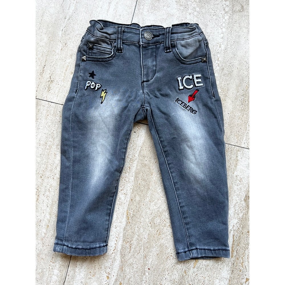 Mooie ICEBERG Jeans 1 - 00 (Maat 18M/cm.86) € 30,-, Broekje, Jongetje of Meisje, Ophalen of Verzenden, Zo goed als nieuw