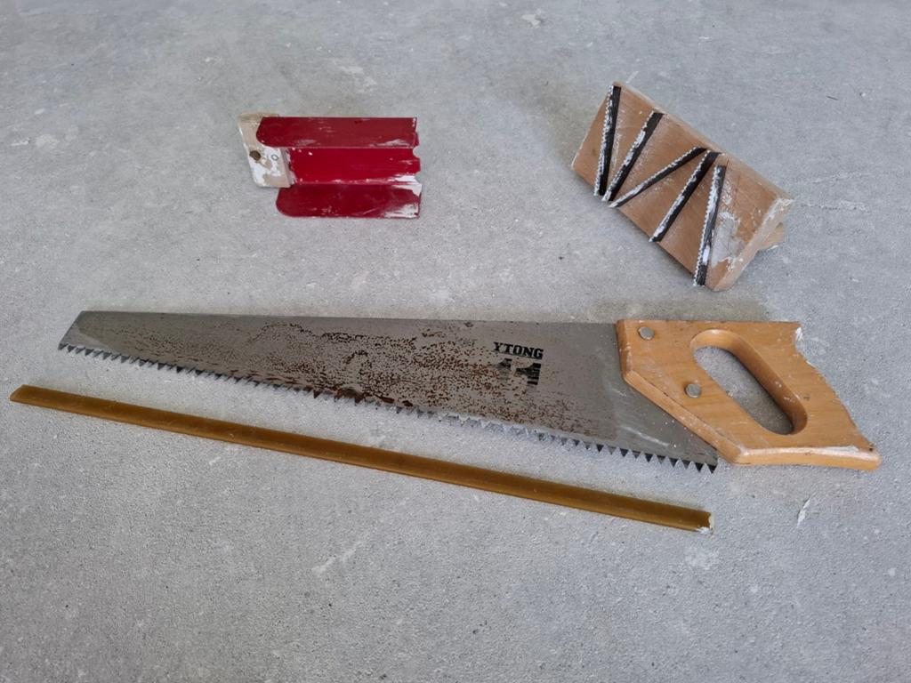Zaag, rasp en lijmhulp voor Ytong, cellenbeton kalkzandsteen, Doe-het-zelf en Verbouw, Gereedschap | Handgereedschap, Ophalen of Verzenden