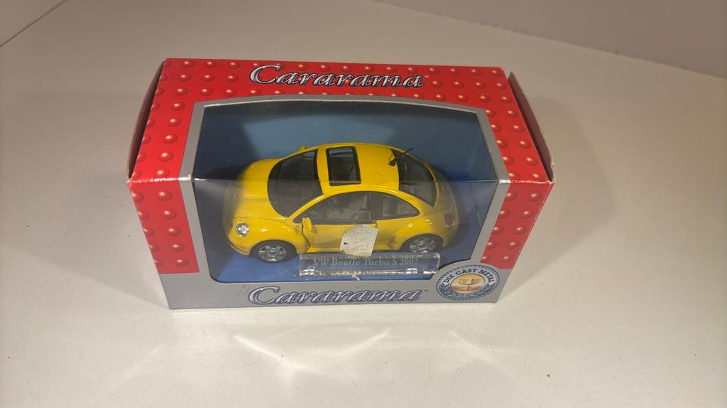 Volkswagen beetle turbo s 2002 Cararama 1.43, Overige merken, Auto, Ophalen of Verzenden, A