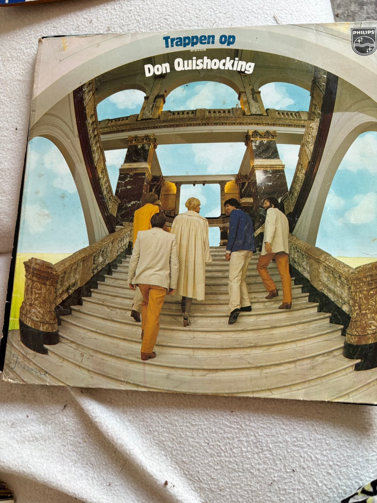Lp Cabaret Don Quishocking trappen op gratis, Ophalen, Zo goed als nieuw, 12 inch